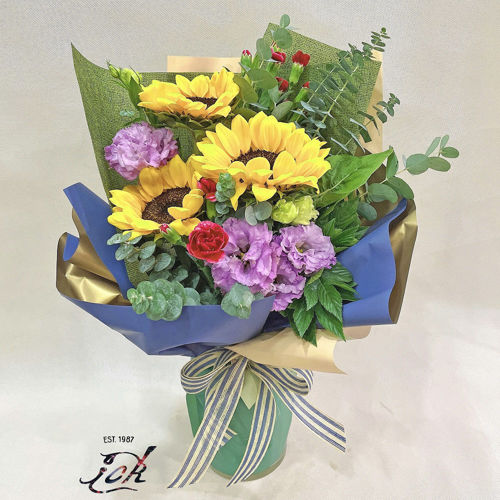 圖片 【BO-075】向日葵 (3枝) + 襯花