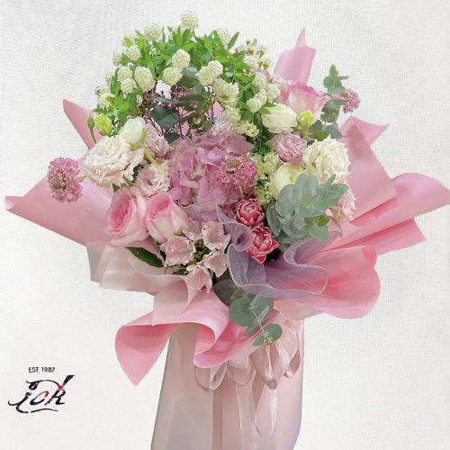 圖片 【BO-081】繡球 + 玫瑰 + 鬱金香