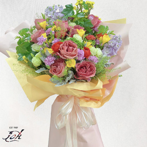 圖片 【BO-085】荷蘭玫 (8枝) + 襯花